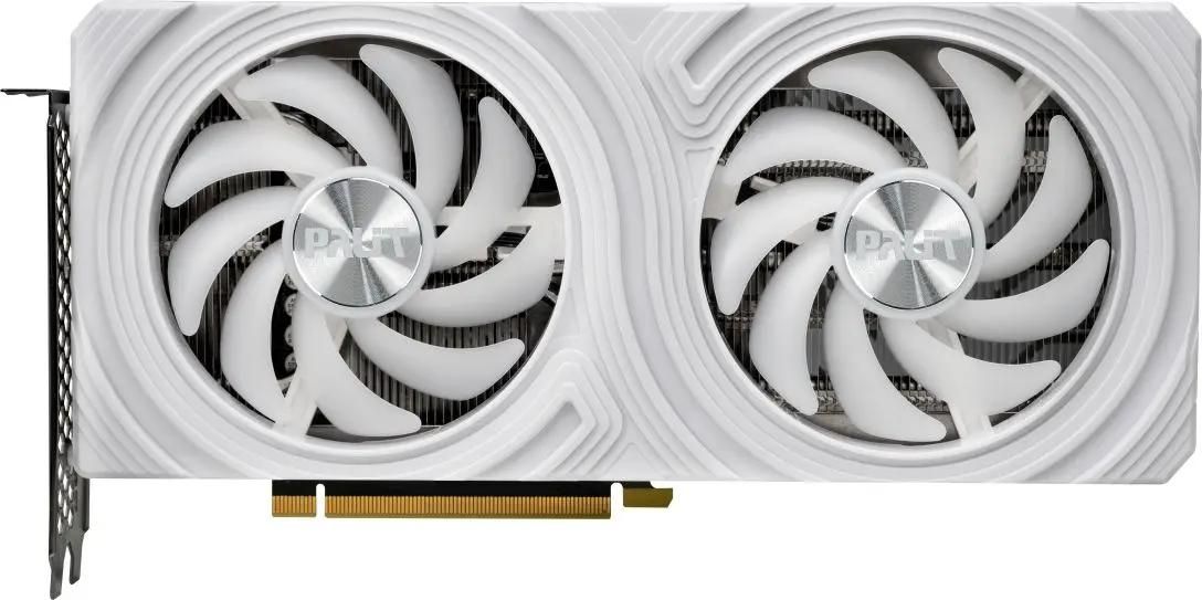 Видеокарта Palit NVIDIA  GeForce RTX 4070 RTX4070 DUAL WHITE 12ГБ Dual, GDDR6X, Ret [ned4070019k9-1047l]